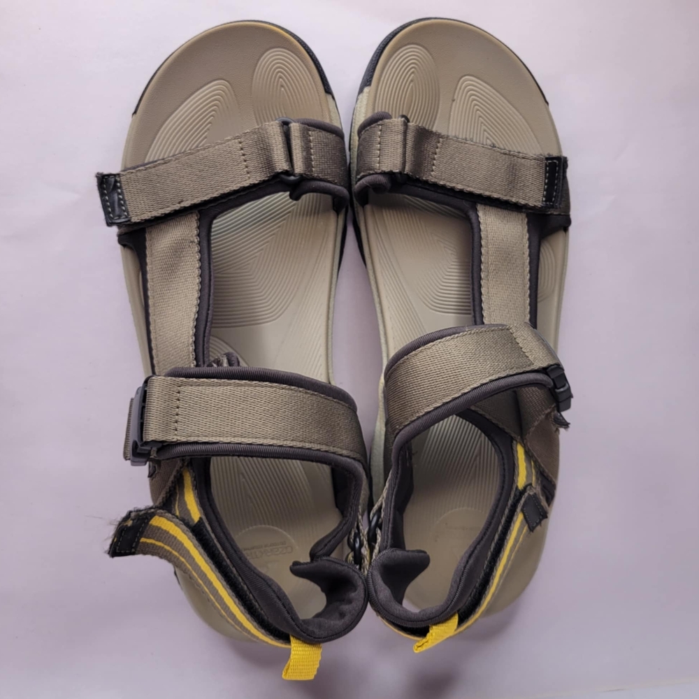 Ozark Trail Tan and Black Adventure Sandals with Adjustable Straps
